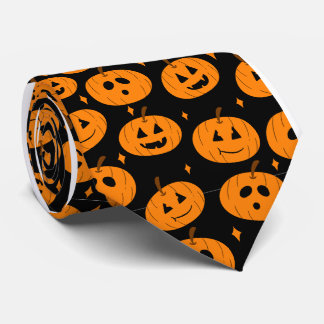 Halloween Pumkins Necktie Suit Accessories