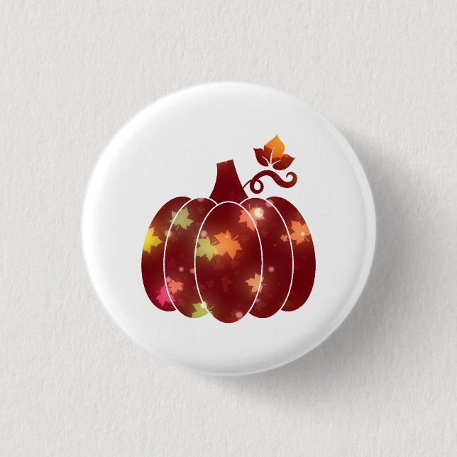 Halloween Pumpkin  1 Inch Round Button (Front)