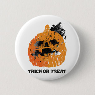 Halloween pumpkin 2 inch round button