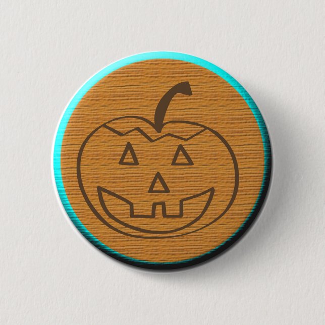  Halloween Pumpkin 2 Inch Round Button (Front)