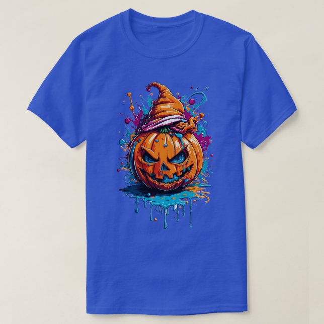 Halloween Pumpkin 4 T-Shirt (Design Front)