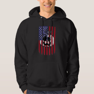 Halloween Pumpkin American Flag Fall Autumn Men Wo Hoodie