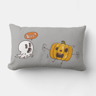 Halloween Pumpkin and Ghost Boo Pillow