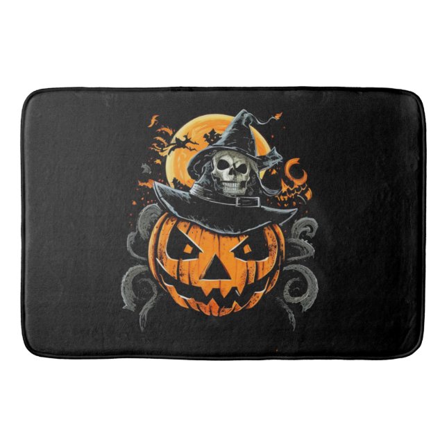 Halloween/pumpkin/autumn/fall  bath mat (Front)