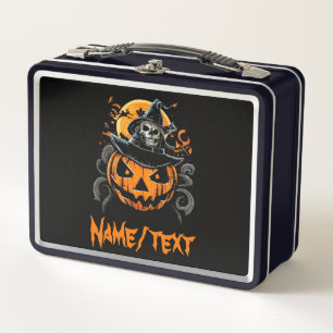 Halloween/pumpkin/autumn/fall  metal lunch box