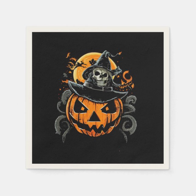 Halloween/pumpkin/autumn/fall  napkin (Front)