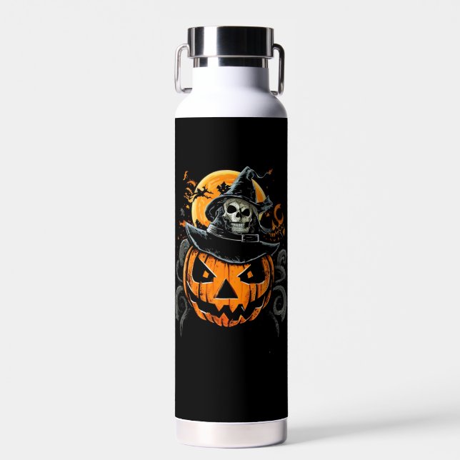 Halloween/pumpkin/autumn/fall  water bottle (Front)