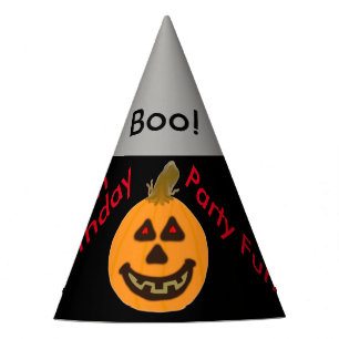 Halloween Pumpkin Balloons Boo Birthday Hats