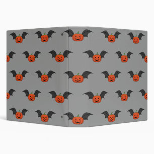 Halloween Pumpkin Bat Binder