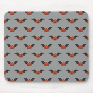 Halloween Pumpkin Bat Mouse Pad