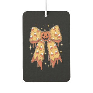Halloween Pumpkin Bow Candy Corn Air Freshener
