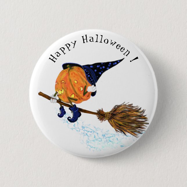 Halloween Pumpkin Button (Front)