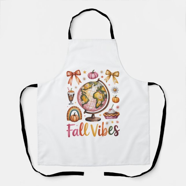 Halloween Pumpkin Camping Trip Apron (Front)