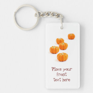 Halloween pumpkin candy keychain