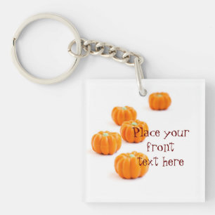 Halloween pumpkin candy keychain