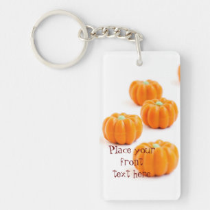Halloween pumpkin candy keychain