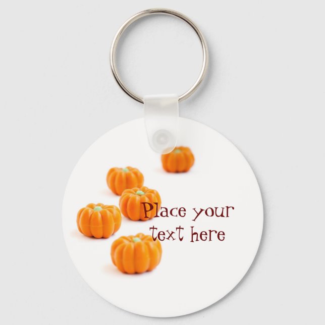 Halloween pumpkin candy keychain (Front)