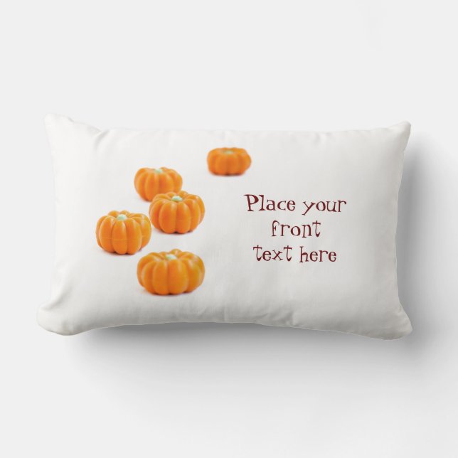 Halloween pumpkin candy lumbar pillow (Front)