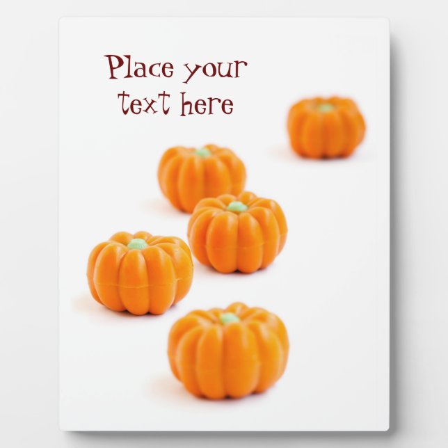 Halloween pumpkin candy plaque (Front)