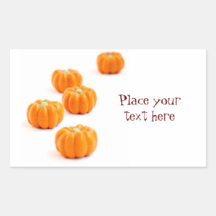 Halloween pumpkin candy sticker
