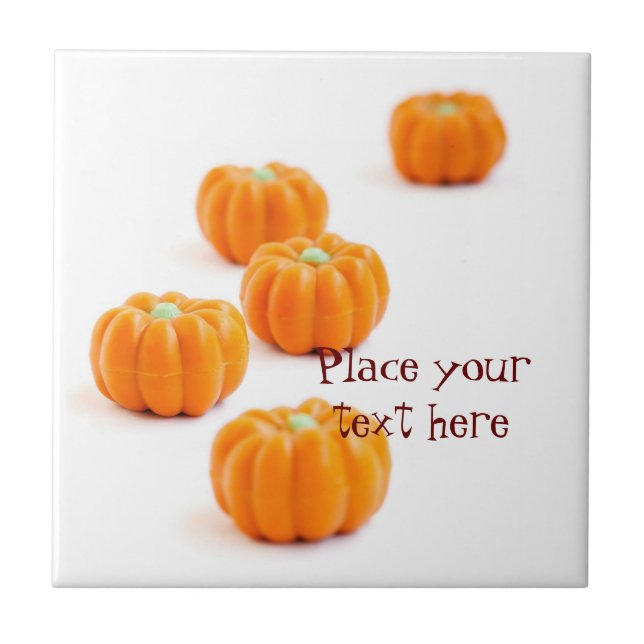 Halloween pumpkin candy tile (Front)