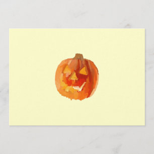 Halloween Pumpkin Card