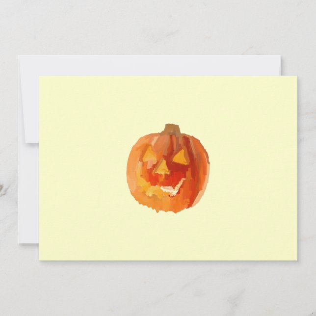 Halloween Pumpkin Card (Front)