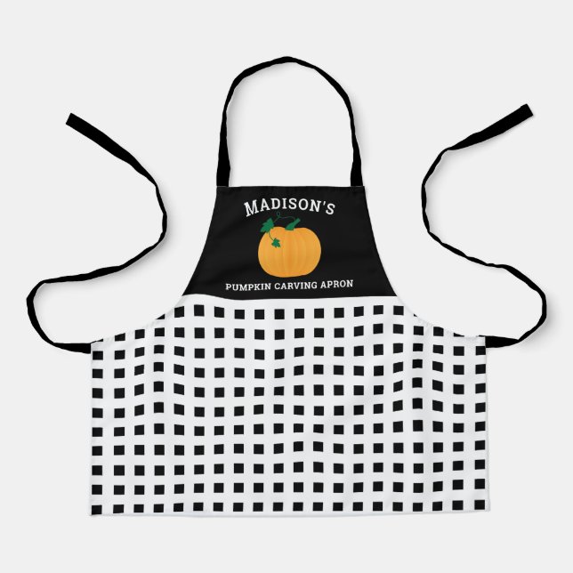 Halloween Pumpkin Carving Apron (Front)