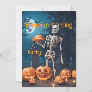 Halloween Pumpkin Carving Party invitation