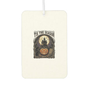 Halloween Pumpkin Cat Haunted Vintage Season Scene Air Freshener
