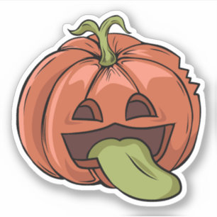 Halloween Pumpkin Character Sticker