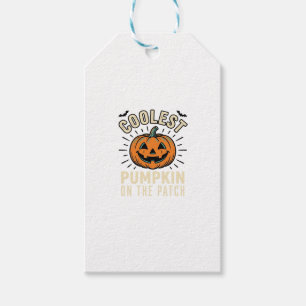 Halloween Pumpkin Coolest On The Patch Vintage_1 Gift Tags