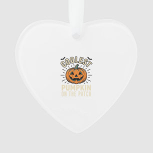 Halloween Pumpkin Coolest On The Patch Vintage_1 Ornament