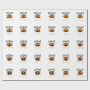 Halloween Pumpkin Coolest On The Patch Vintage_1 Wrapping Paper