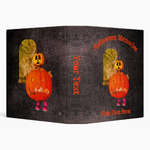 Halloween Pumpkin Creature Personalized       Binder