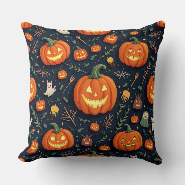 Halloween pumpkin cushion (Front)