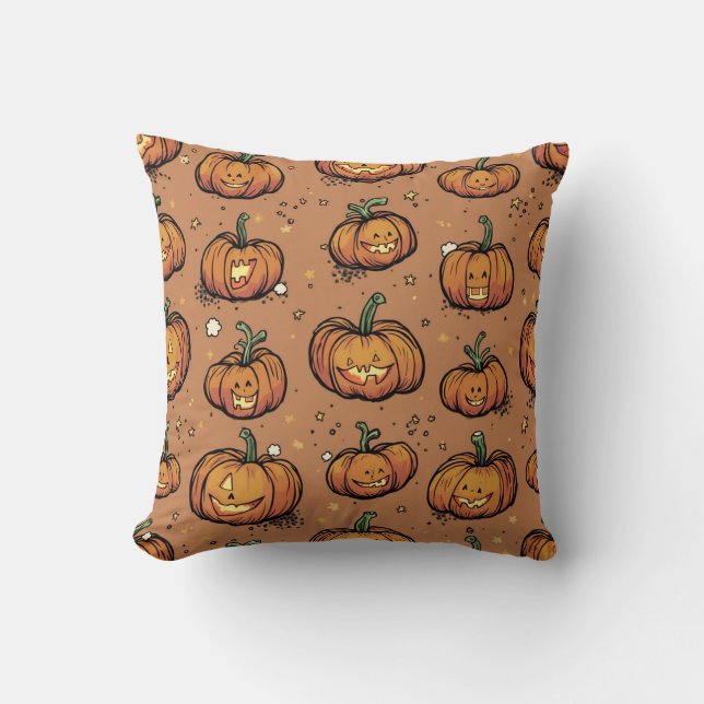Halloween Pumpkin Cushion (Front)