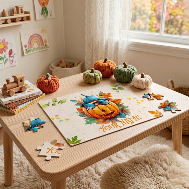 Halloween Pumpkin Customized Kids Puzzle Activity (Creator Uploaded)
