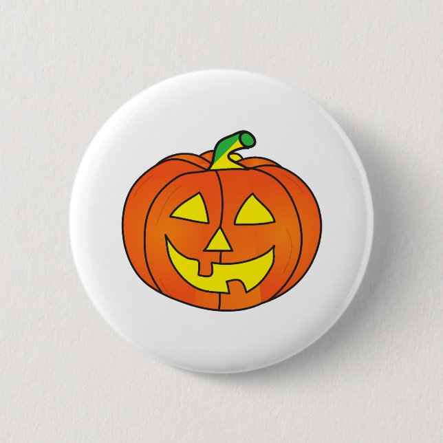 Halloween Pumpkin Cute Witch Chicken 2 Inch Round Button (Front)