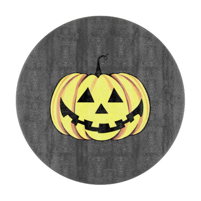 Halloween Pumpkin Cutting Board (Front)