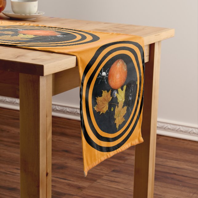Halloween Pumpkin decorating Medium Table Runner (In Situ)