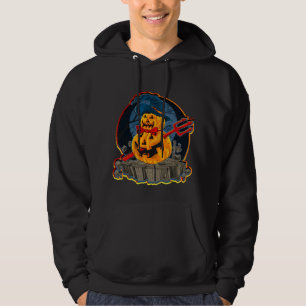 Halloween Pumpkin Devil Trident Zombie Monster   Hoodie