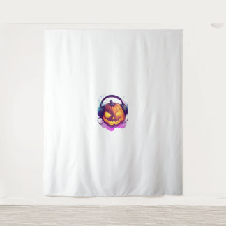 Halloween Pumpkin DJ Party Tapestry