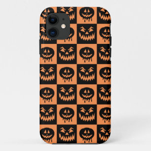 Halloween Pumpkin Face Ghost Spooky Pattern iPhone 11 Case