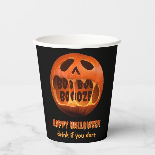 Halloween pumpkin face party Paper cup (Front)