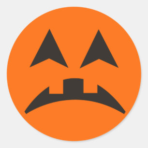 Halloween Pumpkin Face Sticker 11
