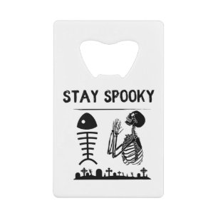 Halloween Pumpkin Face Trick or Treat Style Credit Card Bottle Opener