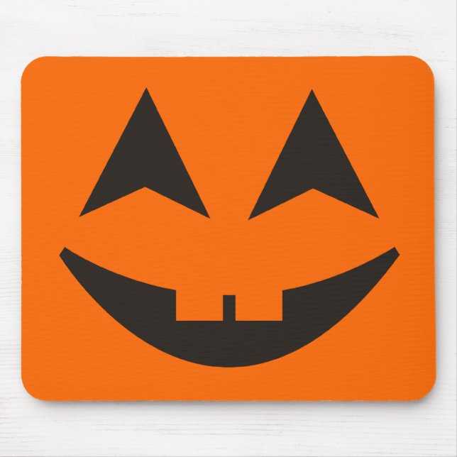 Halloween Pumpkin Faces Mousepad 1 (Front)