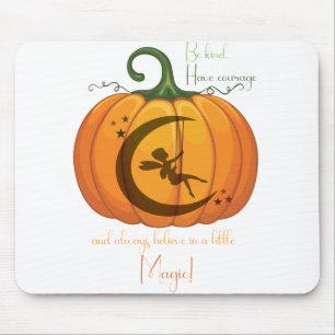 Halloween Pumpkin Fairy design Mouse Pad