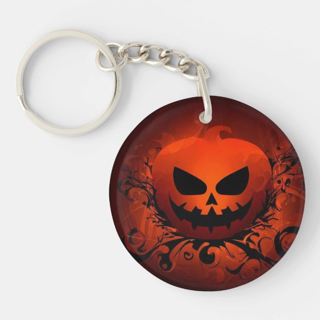 Halloween/Pumpkin/fall/autumn Keychain (Front)